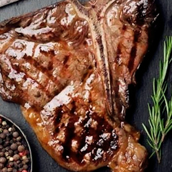 close up of juicy steak