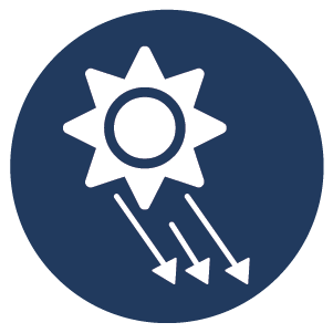 icon reprisenting UV rays