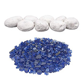 Fire Pit Glass & Stones