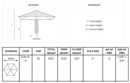 fabric and dimensions