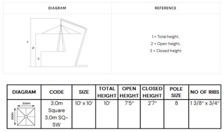 fabric and dimensions