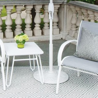 white treasure garden umbrella base
