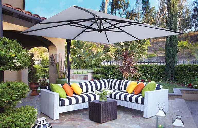 Outdoor Patio Products & Heaters Large Patio Umbrellas on Sale, Fire