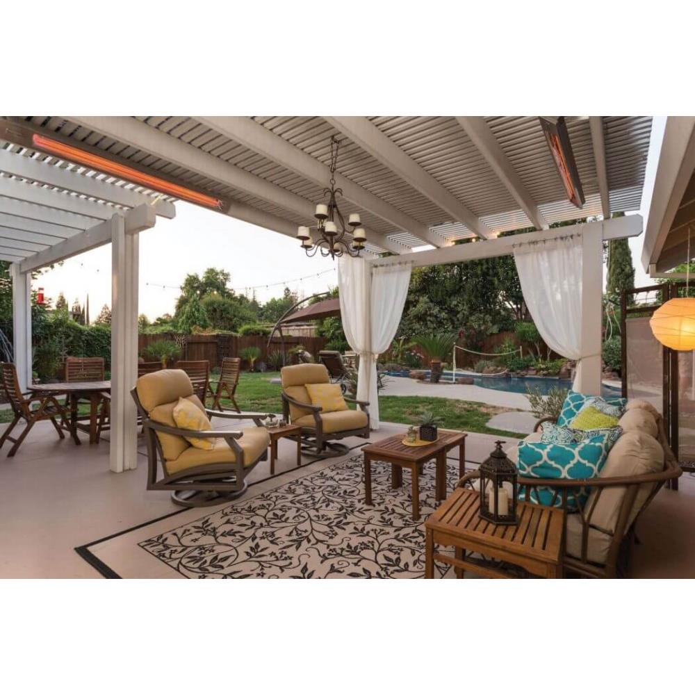 Infratech Sl16 Slim Line Single Element 1 600 Watt Patio Heater