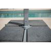 SWS-SYS - 286LB Base System for Aluminum Side Wind Umbrellas - Granite Finish