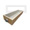 39 Inch Fire Rated Box and Flush Mount Kit - White