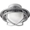 1904-9 - 18W 1 LED Caged White Glass Light Kit - Galvanized Finish